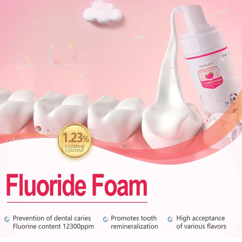 

10ml/30ml Dental Fluoride Foam Varnish Cream 1.23% APF Type A Prevention of dental caries for Teeth Desensitizer