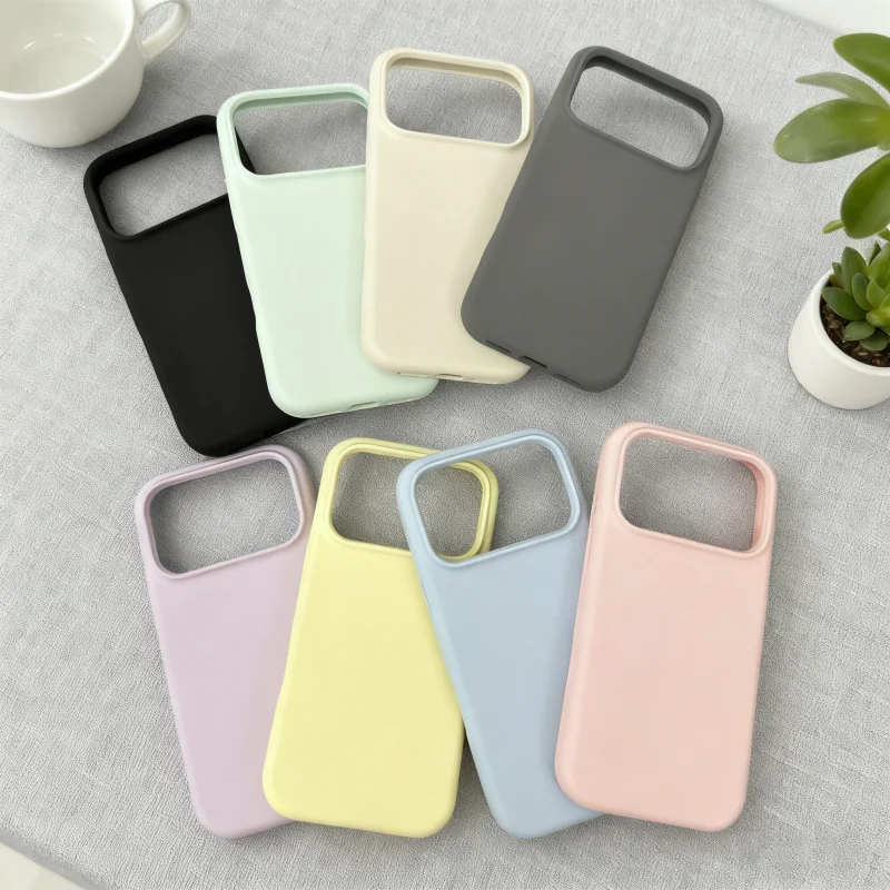Liquid Silicone Phone Case For iPhone 17 16 ProMax 14 12 13 15 Pro Case for iPhone 17 16 13 12 Pro Max 14 15 Plus With Box Cover