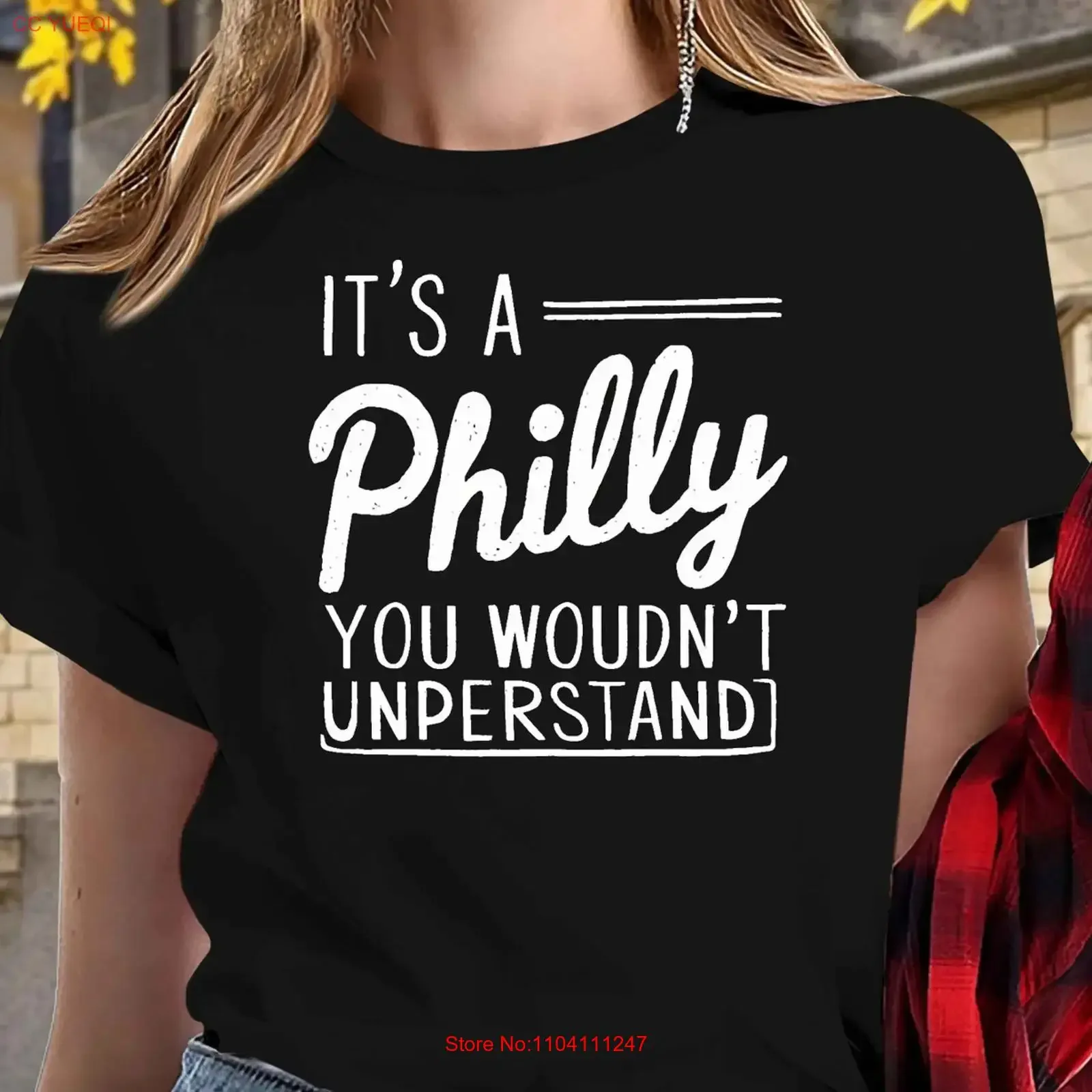 PHILLY Thing Women's Pure T Shirt Comfortable Fit  Round Neck vintage Washed designer clothes fashion Casual Slightly Soft