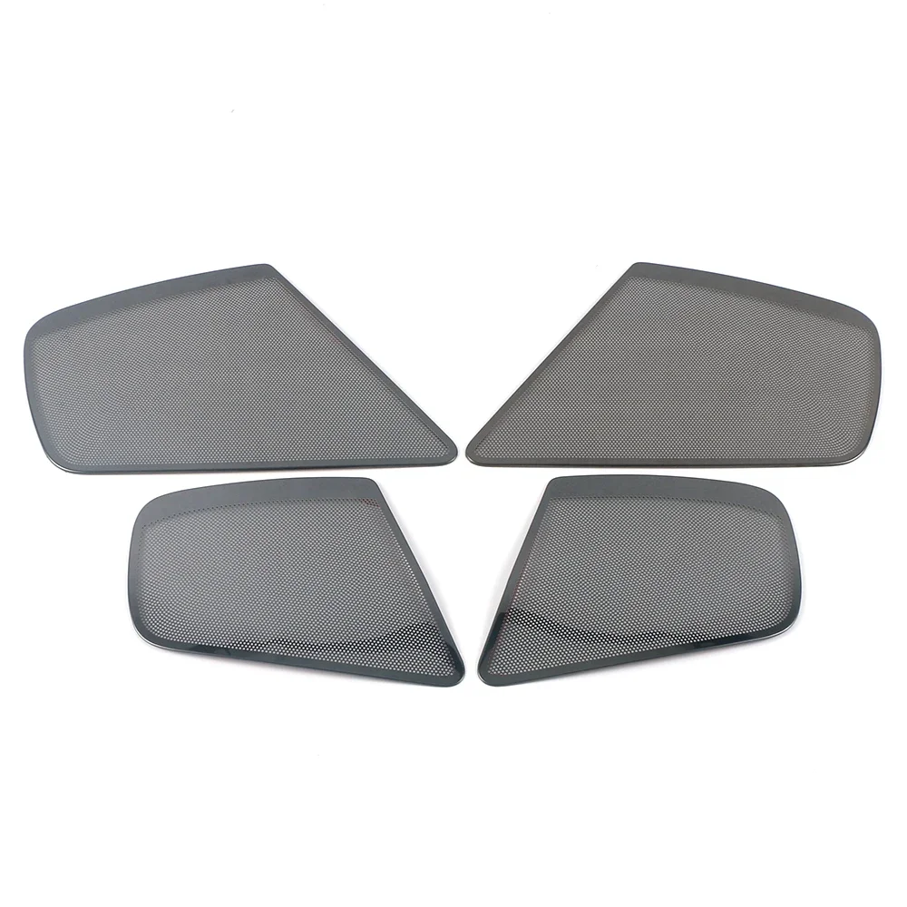 For Audi A4 B8 Sedan 2009-2016 Car Door Audio Speaker Cover Loudspeaker Pad Trim Frame Sticker Stainless Interior Accessories