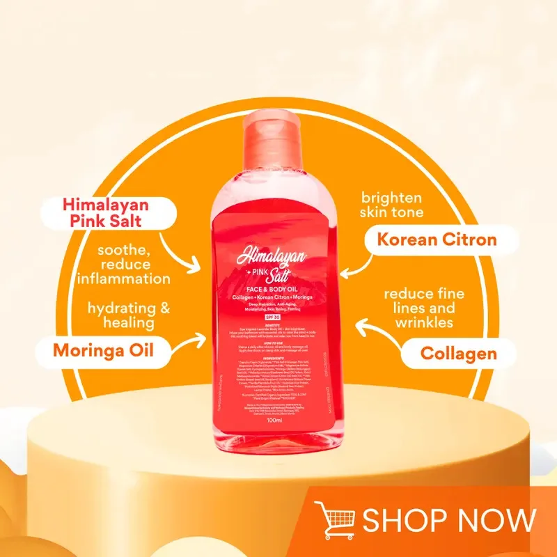 زيت تدليك الجسم بالملح الوردي الهيمالايا يوازن البشرة ويغذيها لاستخدام التدليك #3