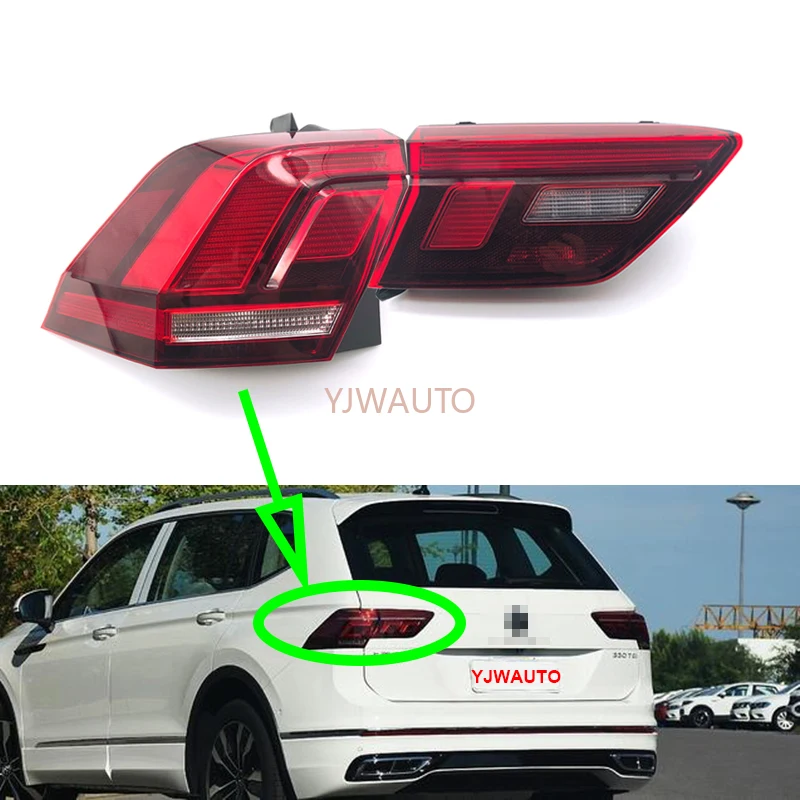 

Taillights For VW Tiguan L 2017 2018 2019 Car Light Assembly Rear Reverse Brake Lamp Warning Bumper Taillamp Assembly