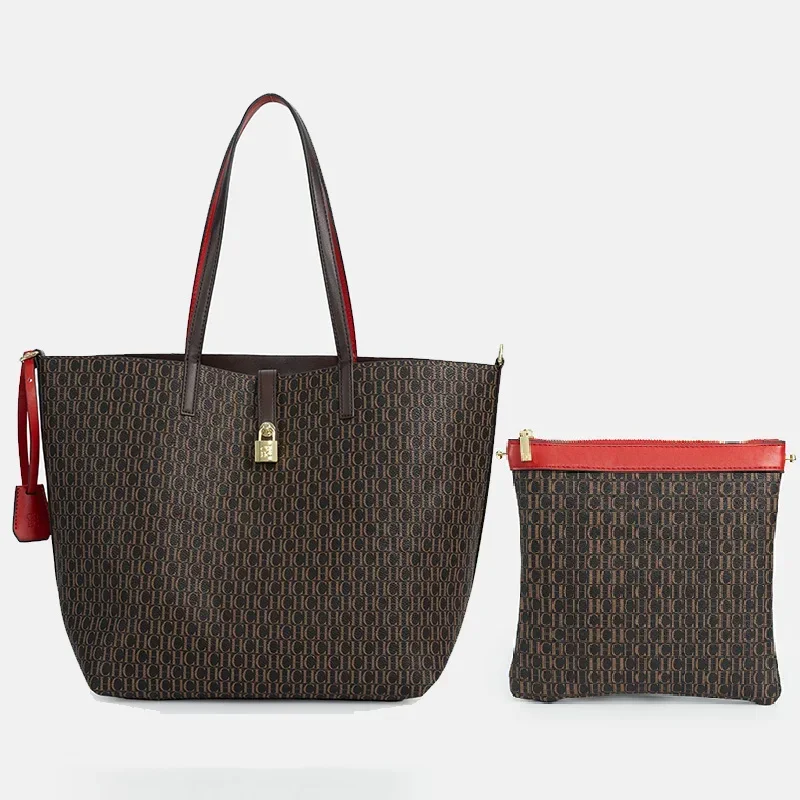 

CH Elegant Light Luxury Practical With Bags Pure Color Simple Large Capacity Casual Resistant Brand Women's Bag Shoulder Bag