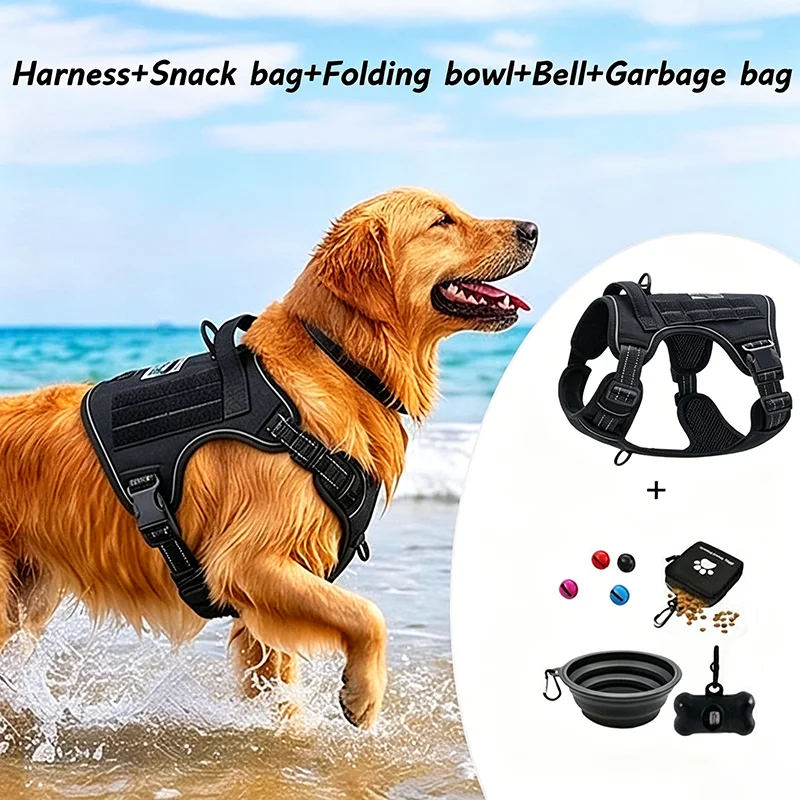 Food Snacks For Hiking - Coleira Tática Universal para Cães com