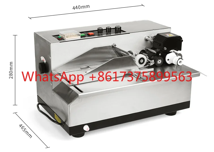 NY-810 continuous solid ink roll date printer for paper card box plastic bag pouch