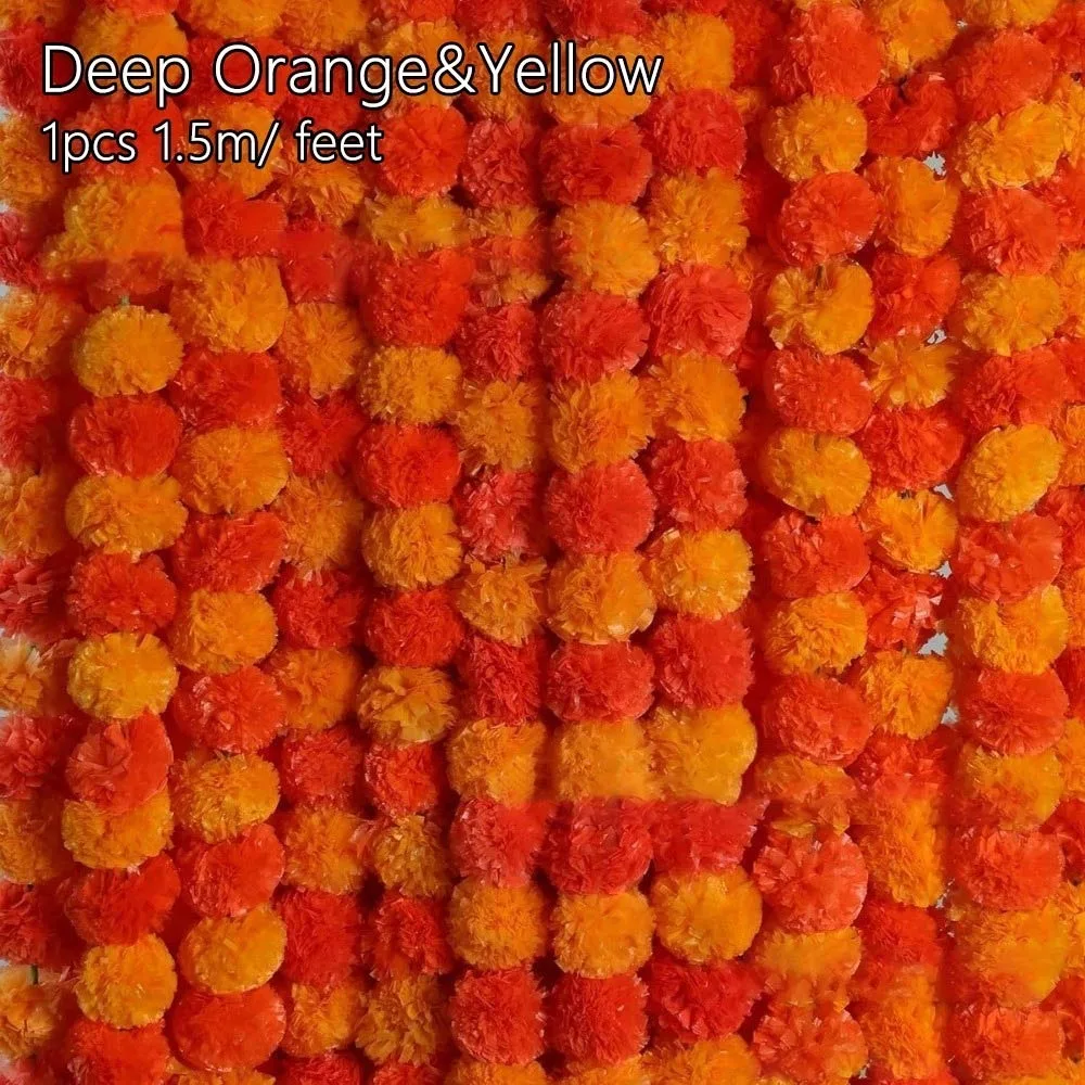 Artificial Marigold Garland for Pooja & Diwali product image