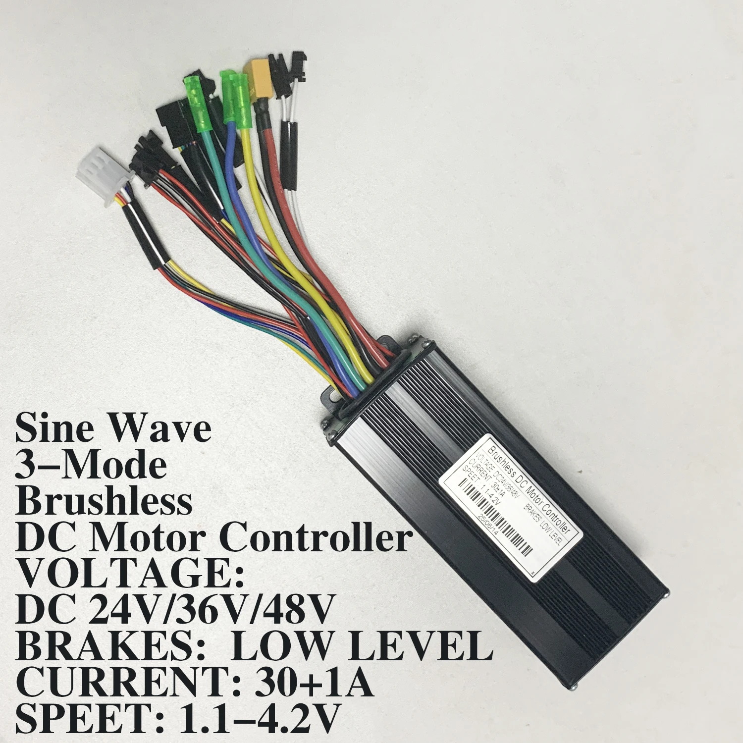 

E-Bike Controller Sine Wave 3-Mode Brushless DC Motor Controller 30A 1000W 1500W for Electric -Bike Scooter Mountain E-Bicyle