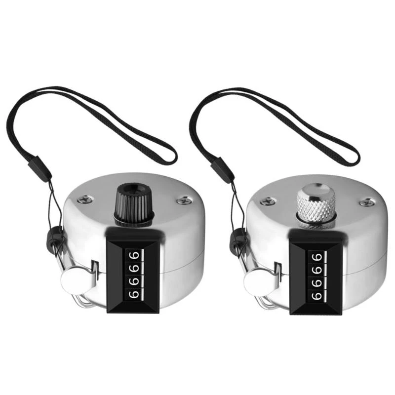 F92B Manual Tally Counters con Lanyard High Precisions Sensoring Counters portátiles para recopilación datos en centros