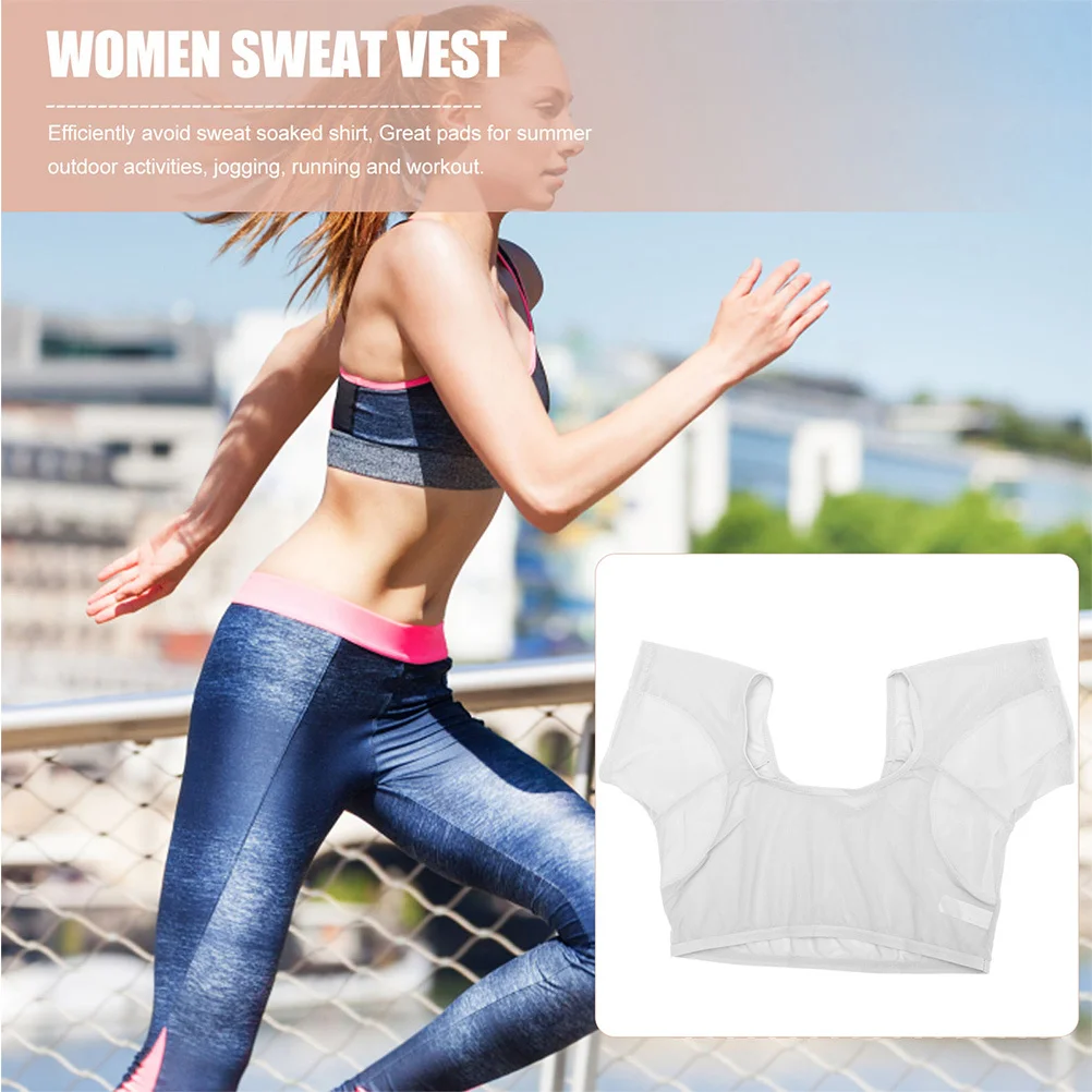 

Underarm Sweat Vest Breathable Mesh Holes Sweat Proof Vest for Women Ladies Summer Jogging Yoga Running Volleyball