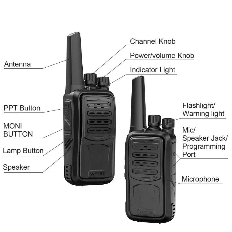 Уличная беспроводная рация, двухдиапазонная двусторонняя радиостанция, портативная портативная рация дальнего действия, перезаряжаемая для отеля
