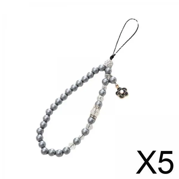 

Цепочка для телефона из бисера, удобный ремешок на запястье с защитой от потери для сумки, брелок, подвеска, мобильный аксессуар