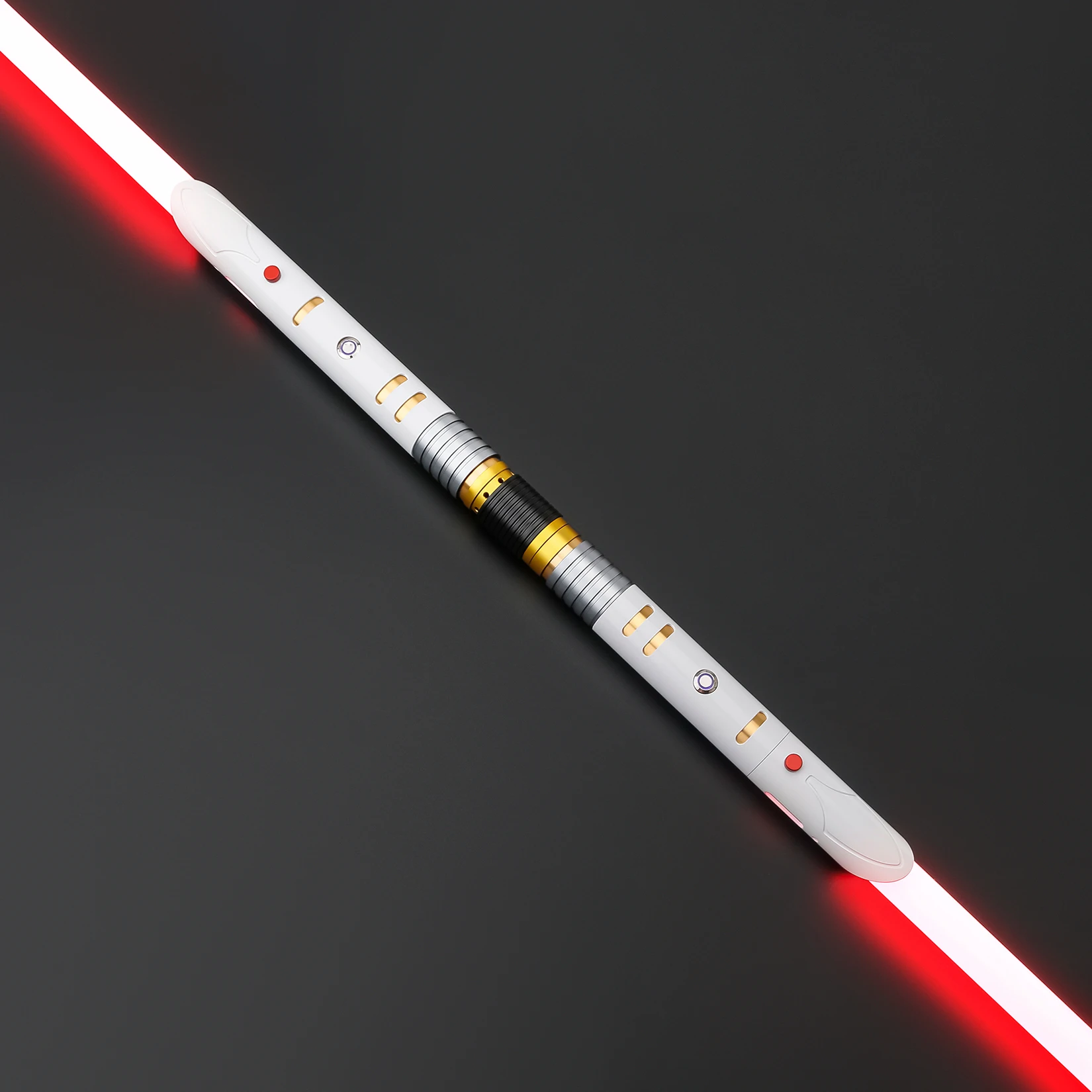TXQSTUDIO-sable de luz Tempio RGB, gesto de duelo pesado, encendido, empuñadura de Metal, espadas de NeoPixel de oscilación suave para juguetes de Cosplay para adultos