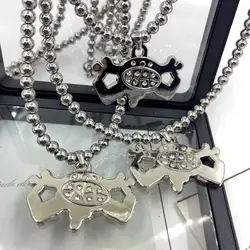 Europe and America Hip Hop Style Necklace Fashion Trend Men's Pendant Necklace Stainless Steel Niche Jewelry Accessories Gift