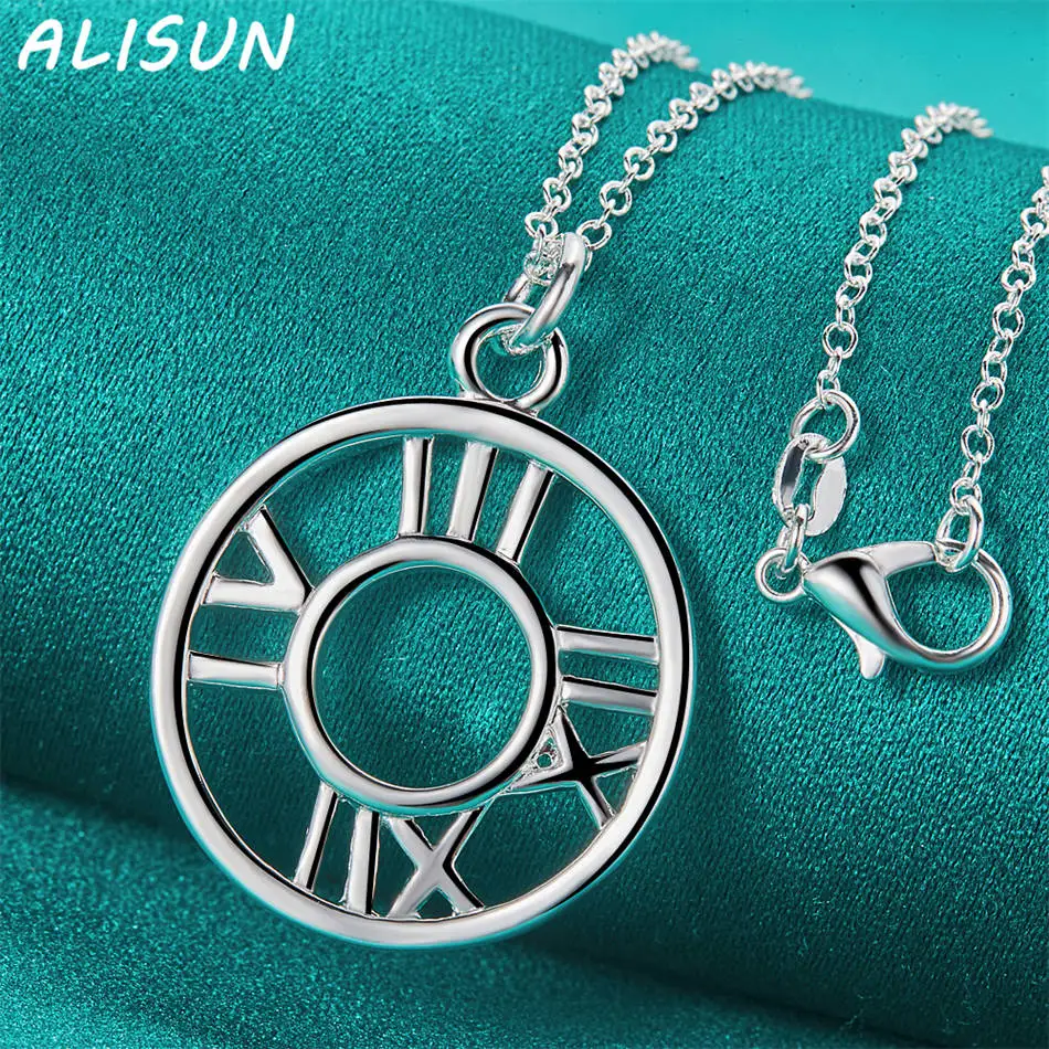 ALISUN 40-75 سنتيمتر 925 فضة قلادة مستديرة قلادة للنساء الرجال هدية للذكرى السنوية شعبية البرية موضة رومانسية مجوهرات #3