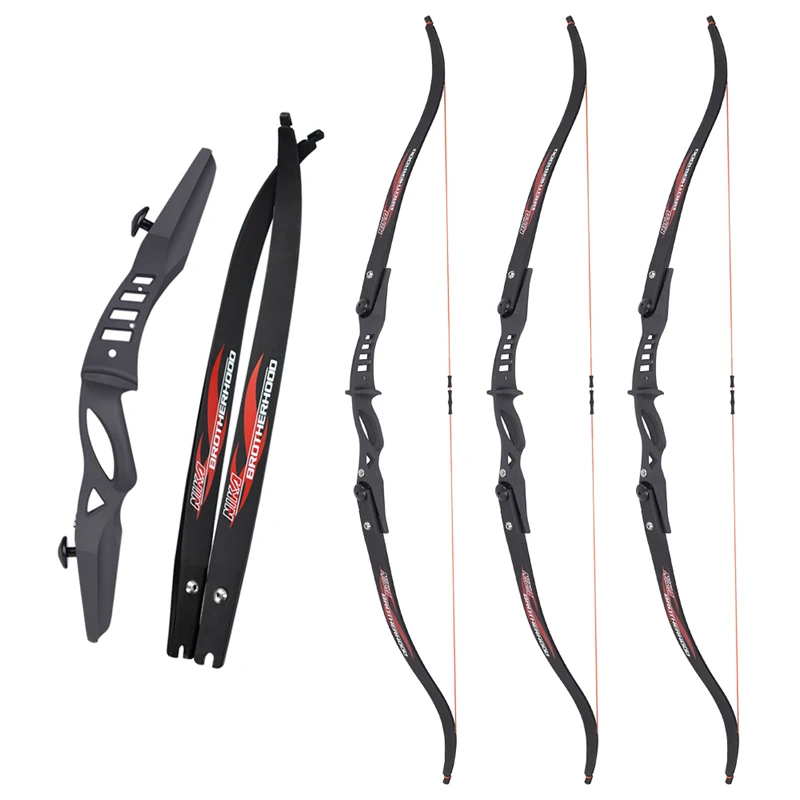 

17''20lbs Archery Recurve Bow Take Down ILF Youth Kid Practice Bow Set Riser Right Left Handed Archery Outdoor Sports Shooting