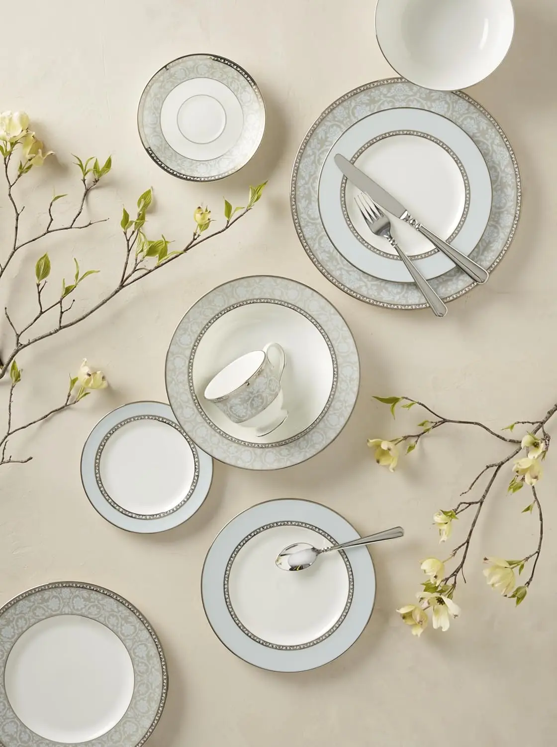 プレースセッティング 3 点セット ウエストモア、ホワイト