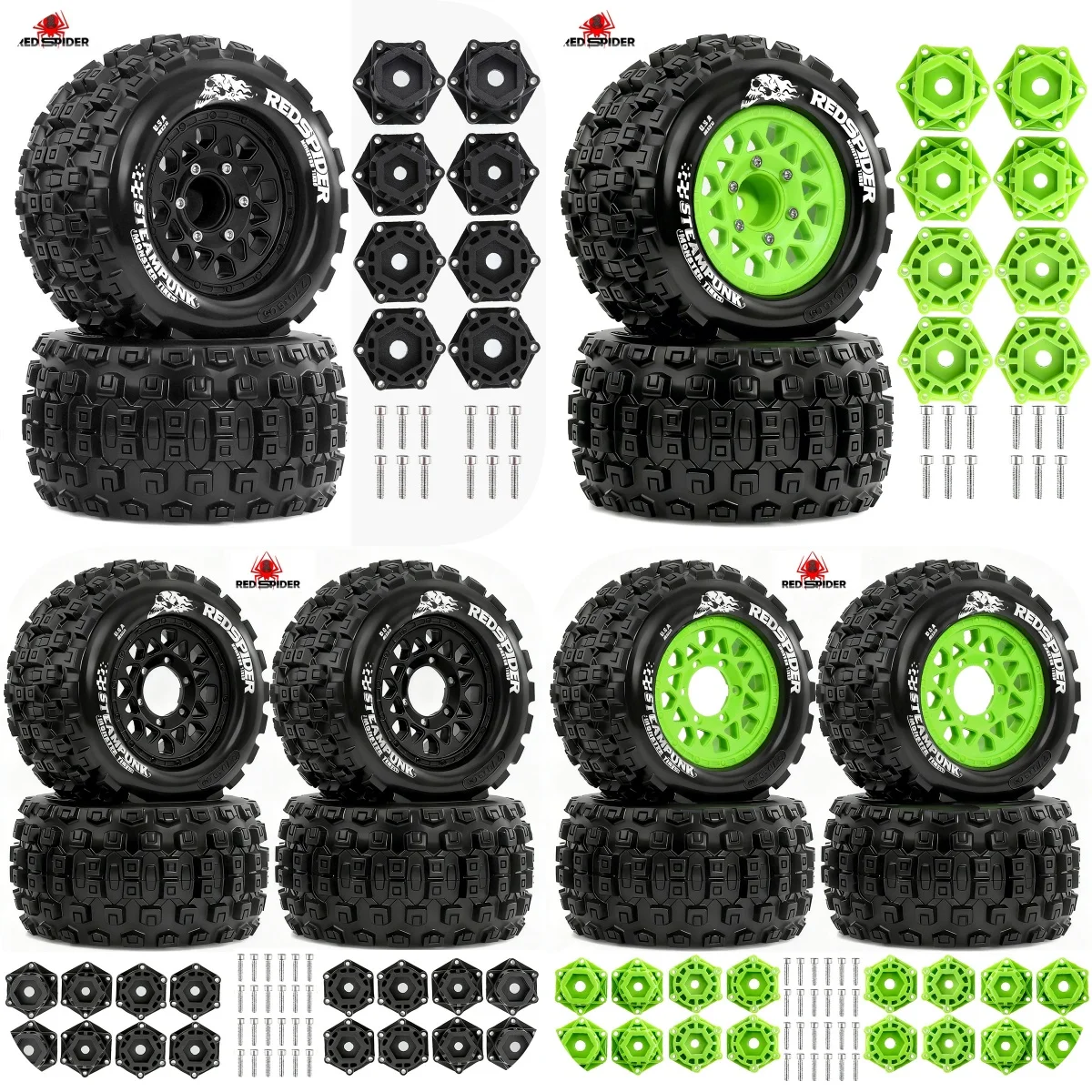 

RS Red Spider 1/10, ARRMA Sheng Tang, вихревой камень, гранит, шины TRAXXAS Big Foot R458