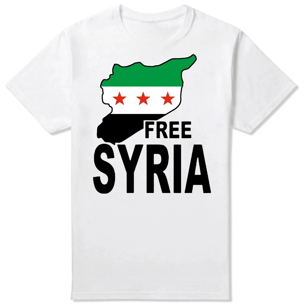 Women Tee Shirt Free Syria Mens New Fashion O Neck Top Tee Free Syria T Shirt Activism Syrian Respect Girl Clothing