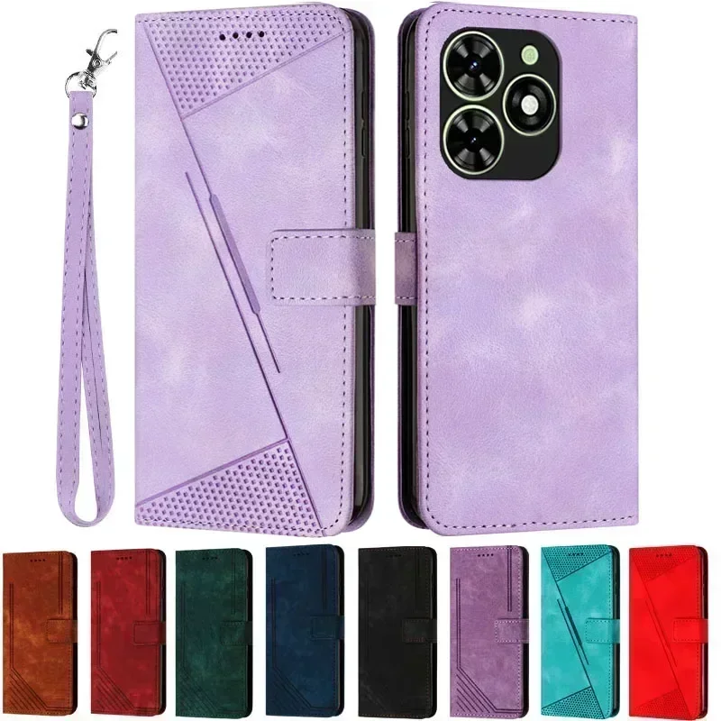 

Spark Go 2024 Case For Tecno Spark Go 2024 Cover Solid Color Leather Wallet Cover For Tecno Spark GO 2024 2023 2022 2021 2020