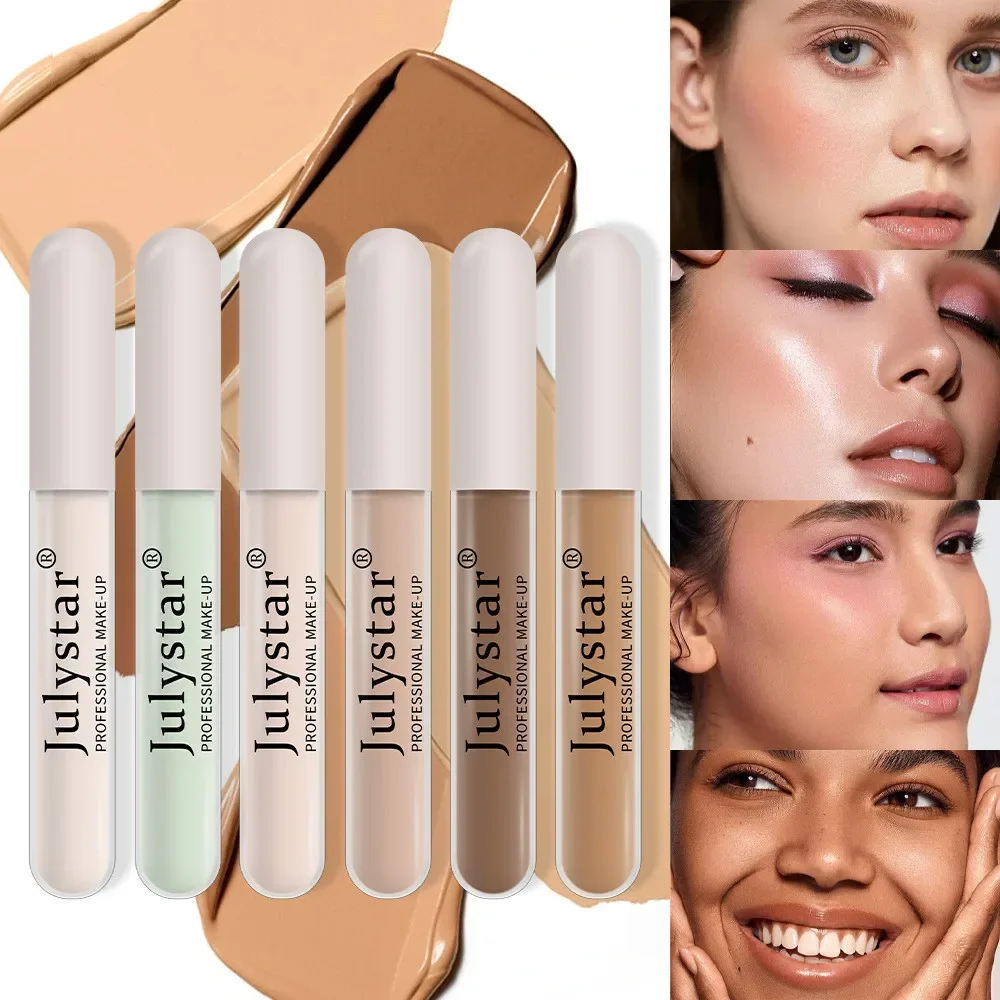 Vloeibare Concealer Hoge Bedekkende Hydraterende Olie Controle Foundation Onzichtbare Poriën Donkere Kringen Sproet Gezicht Concealer Cosmetica