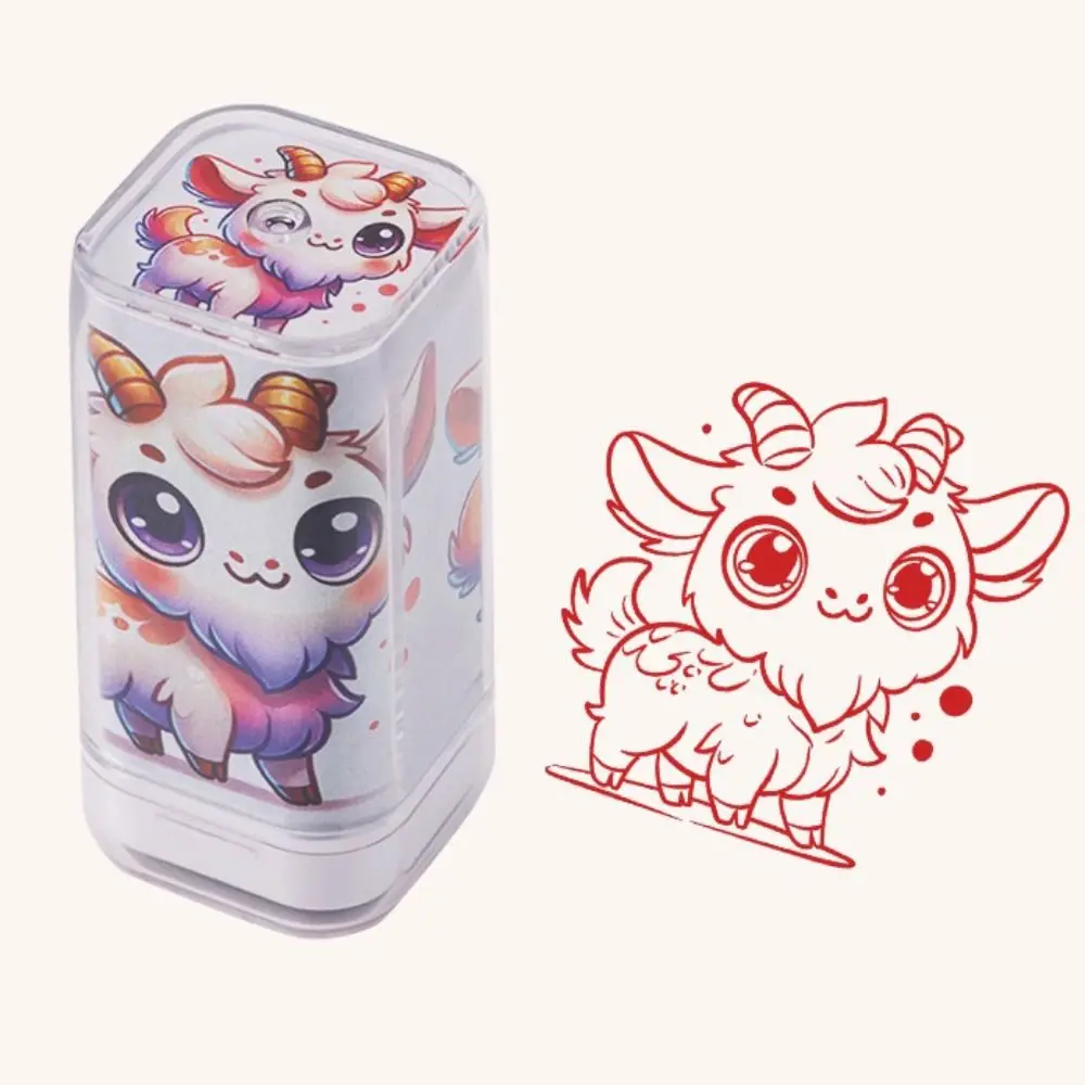 Dragon Monkey Zodiac Stamps DIY Painting Stationery Cute Animals Seal Hand Account Cartoon Animals Figure Stamps