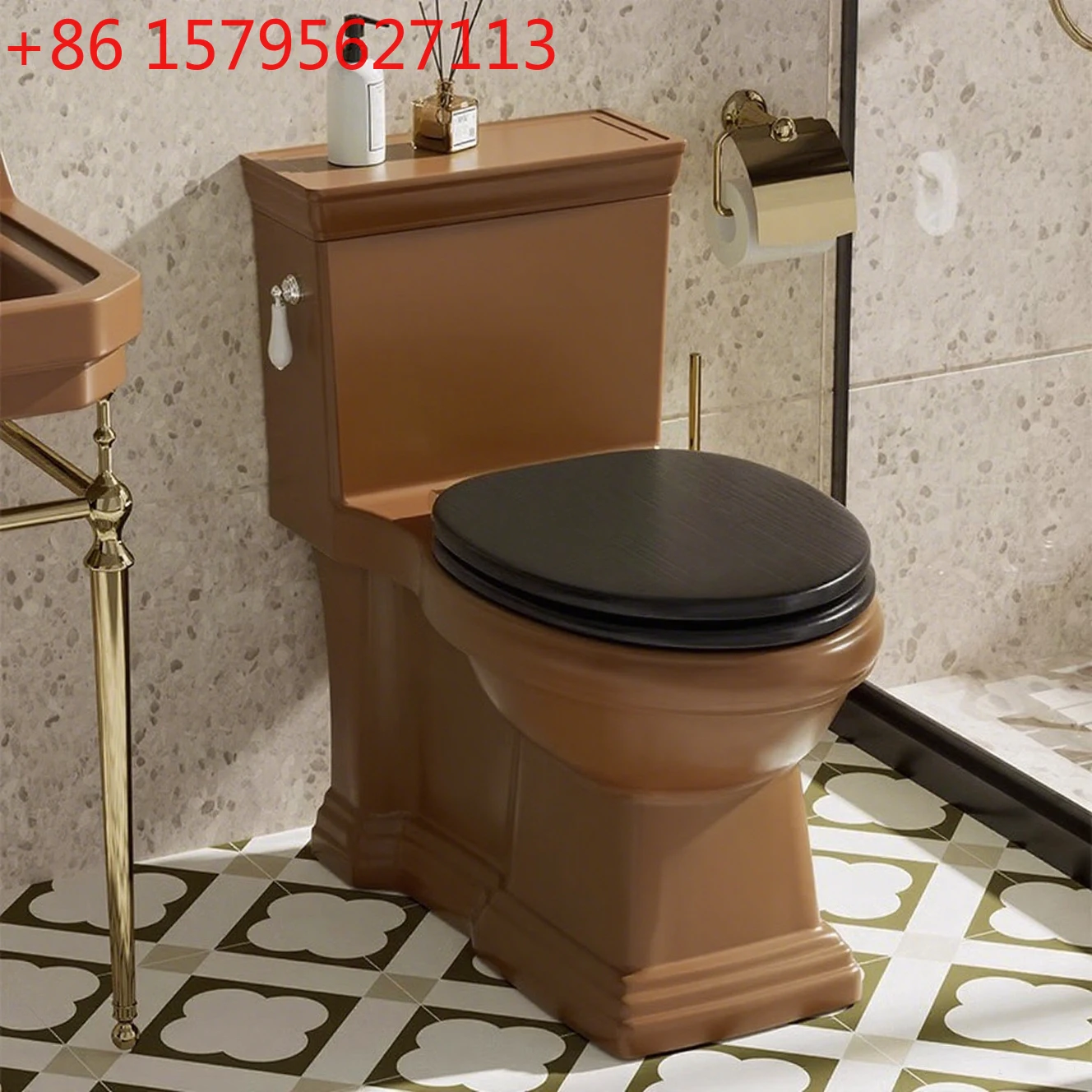 

Ordinary toilet household personalized creative American color toilet