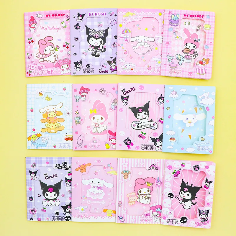 

16pcs Sanrio Notebook Pochacco Cinnamoroll Kuromi My Melody Diary Hand Ledger Book Planners Student Stationery School Supplies