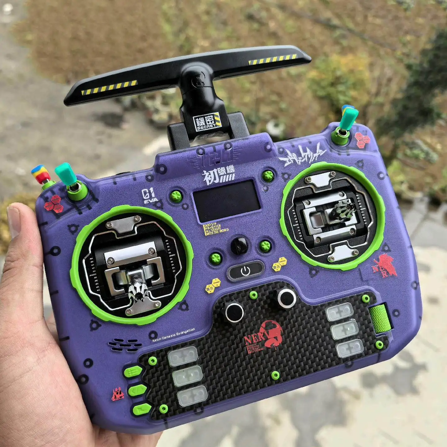 FPV Racing Drone Remote Controller Carbon Fiber Small Panel Optional Retained Button Knob Holes for Jumper T20 DIY Accessories