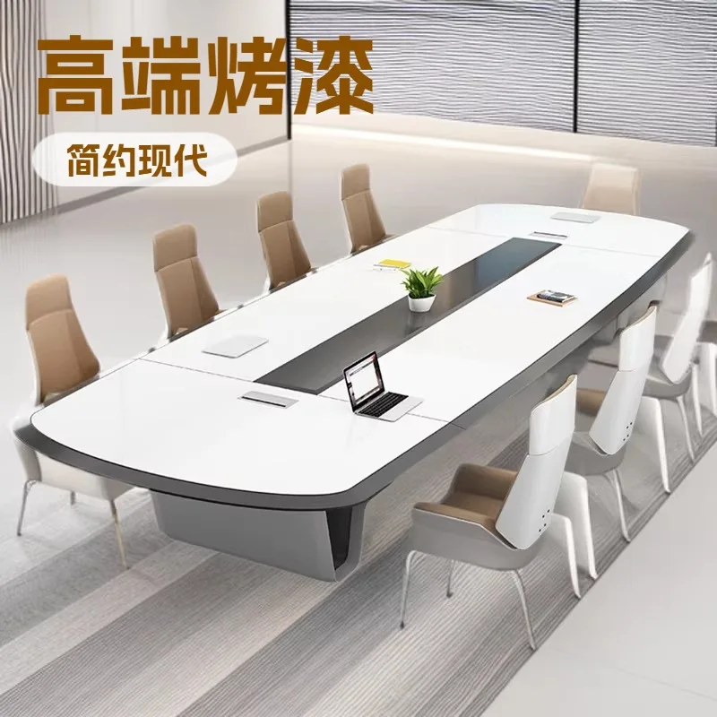 Decoration company purchases high-end large conference tables, paint, conference rooms to negotiate office benches