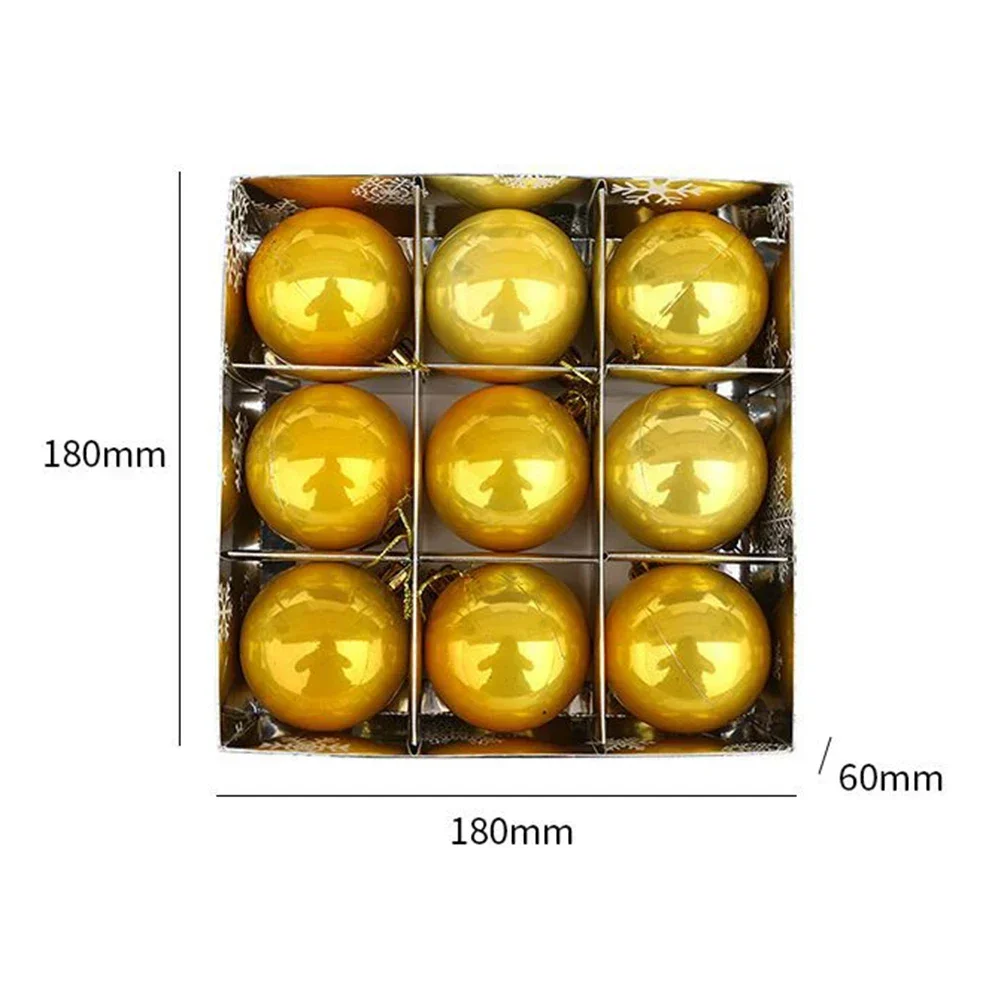 1 صندوق كرات عيد الميلاد شجرة عيد الميلاد الحلي الكرة عيد الميلاد شجرة معلقة المعلقات ديكور المنزل حفلة 2024 هدايا السنة الجديدة #5