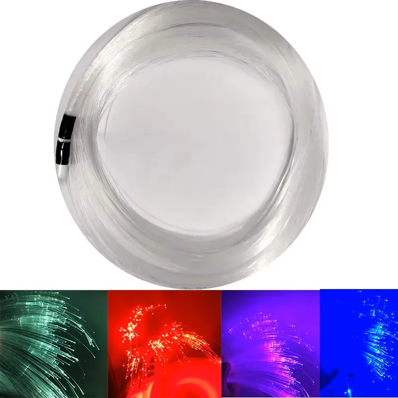 Luz de fibra óptica 550 peças 0.75mm 4mpmma cabo de fibra óptica para todos os tipos de motor de luz led diy efeito céu estrelado casa decorativa