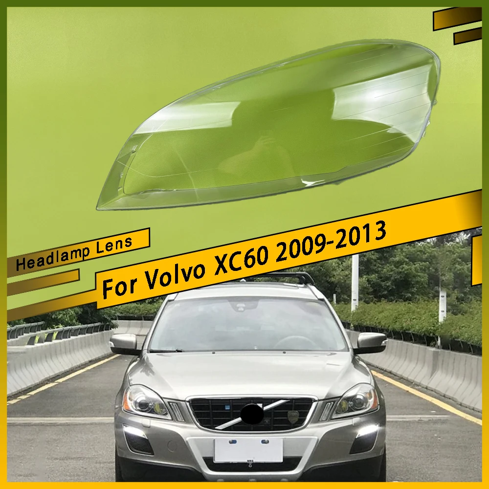 

Для Volvo XC60 2009-2013 автомобильные сменные колпачки для фар, стеклянная крышка для фар, автоматический прозрачный чехол для абажура, корпус линзы лампы