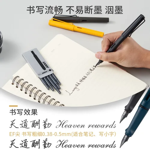 Imagen 2 del producto Lingmei-plumas estilográficas de tinta de Safari, juego de bolígrafos Lamy, caja de regalo, bolígrafo de práctica para estudiantes, bolígrafos de negocios, regalo, suministros de oficina