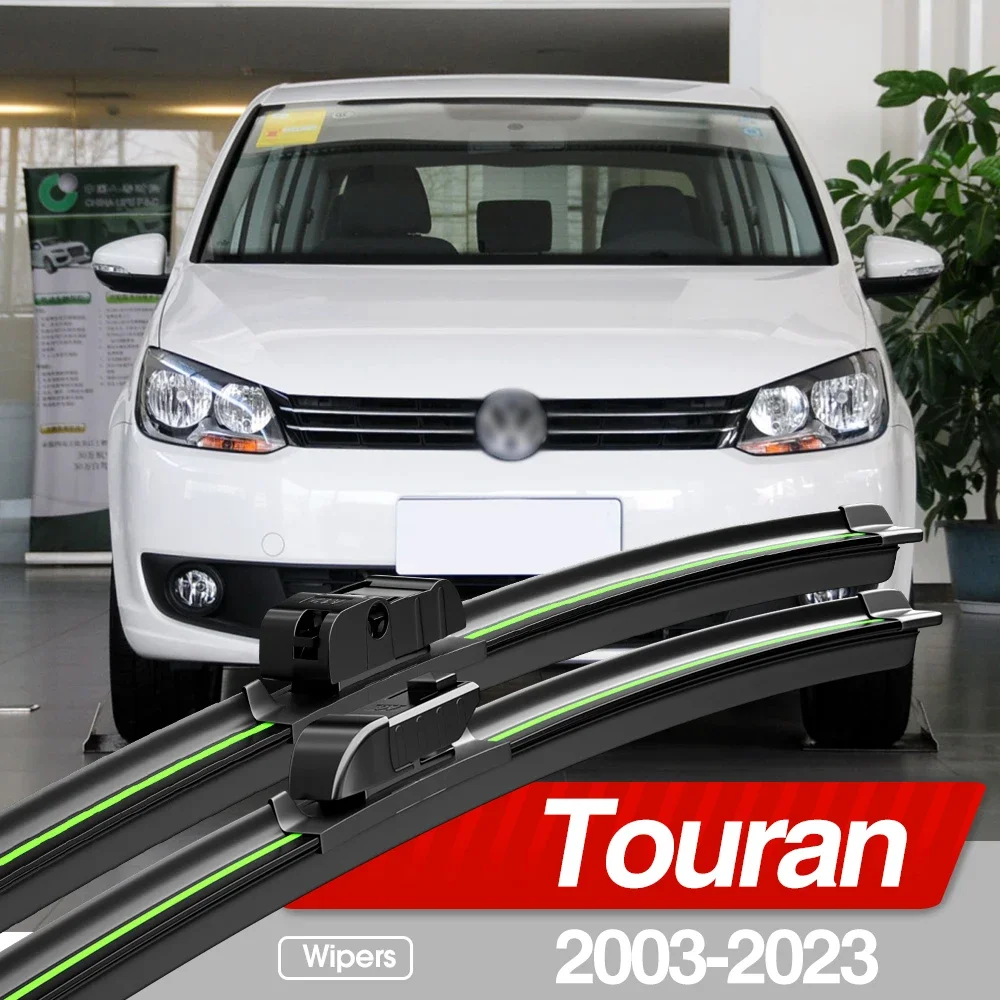 

For VW Touran 1T2 1T3 5T 2003-2023 Front Windshield Wiper Blades 2pcs Windscreen Window Accessories 2004 2006 207 2010 2015