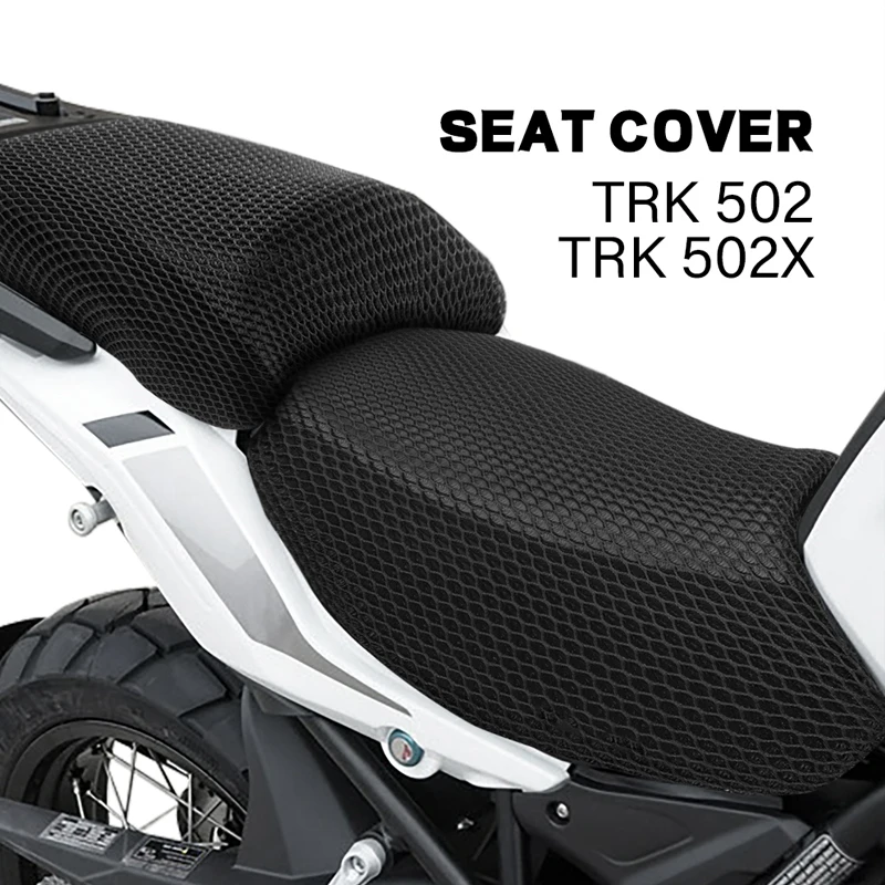 For Benelli TRK502 TRK502X TRK 502 X 502X Motorcycle Accessories 3D Breathable Mesh Seat Cushion Cover Waterproof