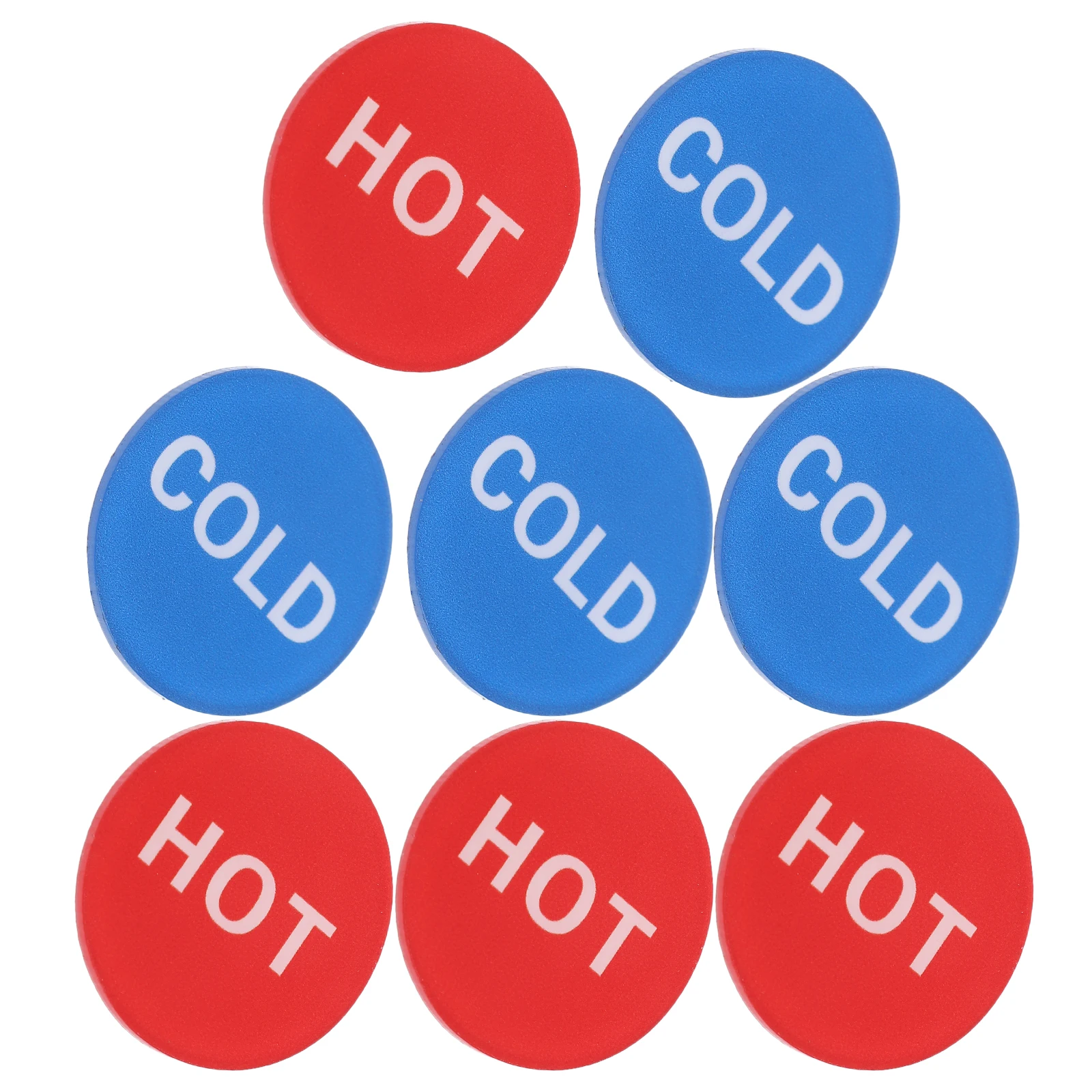 

4 Pairs Hot Cold Faucet Indicator Stickers Bathroom Signage Acrylic Labels LR-02 Washroom Signs Restroom Sticker Toilet Sign