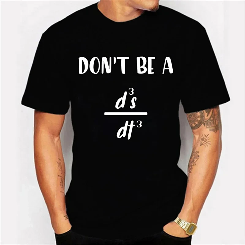 Summer Mens T-Shirt Maths Jokes Graphics Print 100%Cotton T Shirts For Men Streetwear Fashion Casual Shirt funny Oversized Tees