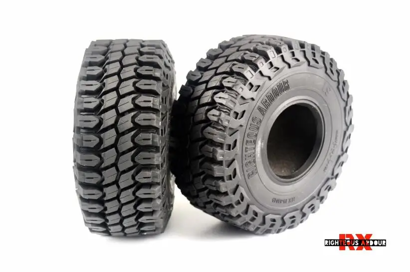 

2-4Pcs 1.9 Inch 125mm 1/10 Rock Crawler Rubber Tires for D90 TRX-4 Defender TRX6 G63 SCX10 II AXIAL 90046 TF2 RC Car Accessories