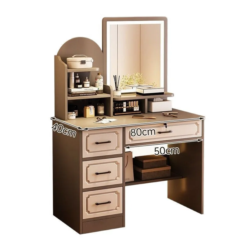 Fashion Dresser bedroom modern simple  bedside table integrated small apartment mirror rental room