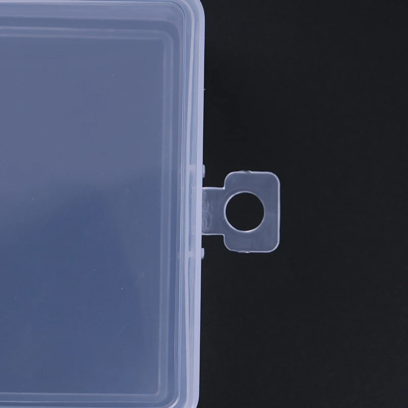 Dustproof Durable Clear Jewelry Storage Case Container Mini Plastic Box Rectangular Box Translucent Box Packing Box Storage Box