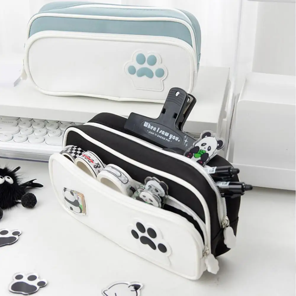 2025 جديد القط باو حقيبة أقلام رصاص القط باو طباعة متعدد الطبقات فتاة ممحاة لطيف طالب المدرسة تخزين حقيبة أقلام رصاص سعة كبيرة Cas K1X6