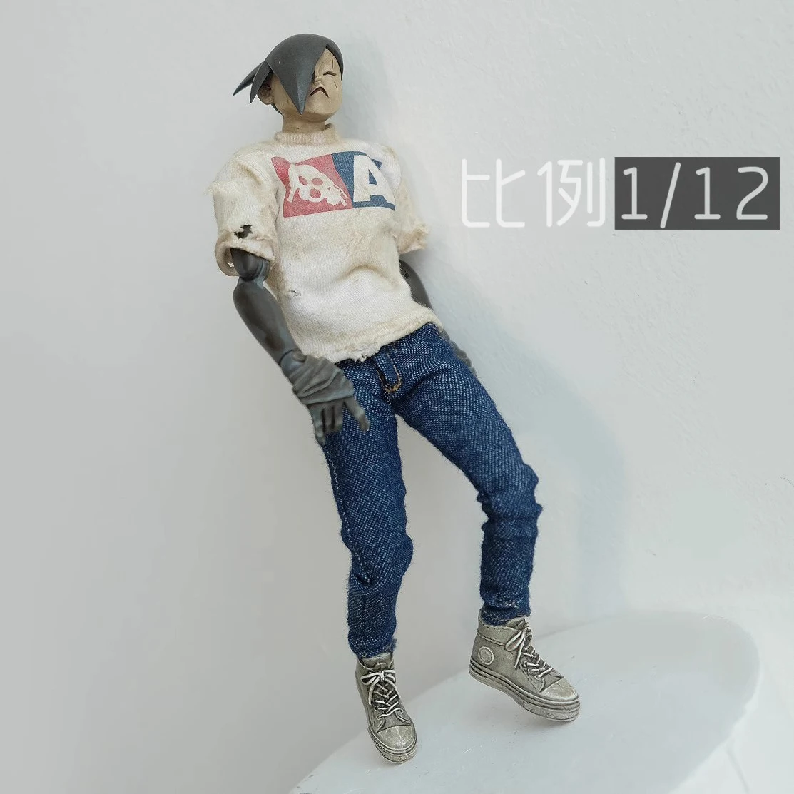 1/12 Soldier Clothing Accessories Fashion 3ATOYS DAM Pants Slim Fit Jeans Model For 6'' Action Figure Body In Stock