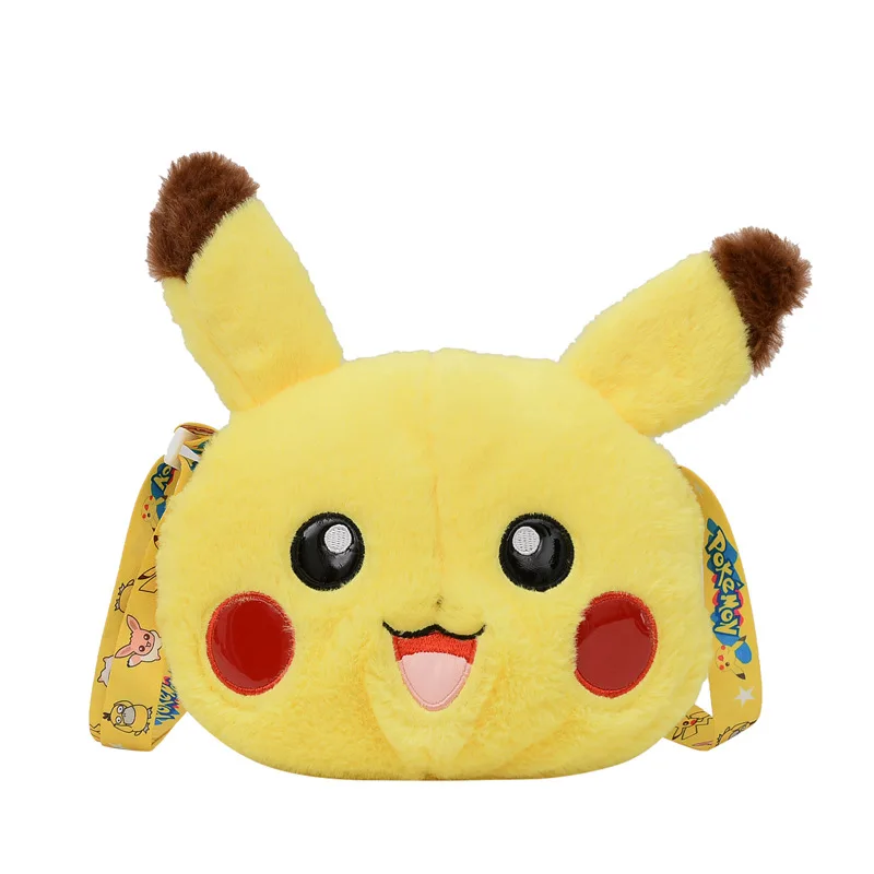 Pokémon Pikachu Messenger Bag infantil, brinquedos de anime, boneca kawaii, desenhos animados, ombro único, prenda de aniversário, moda, 20cm