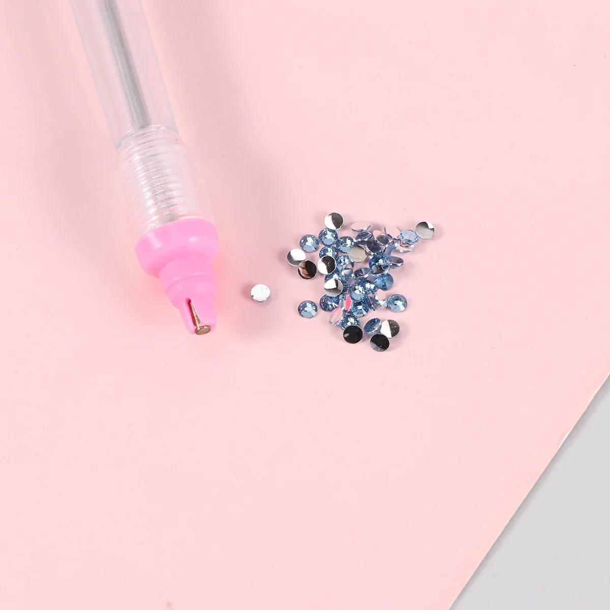 

Nail Art Pen Set Rhinestone Applicator Manicure Tools Pink Beauty Accessories for Salon DIY Use Nail Art Tools