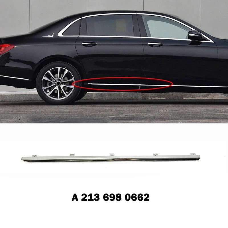 えり For Mercedes Benz E Class W213 E200 Car Side Skirts Door Chrome