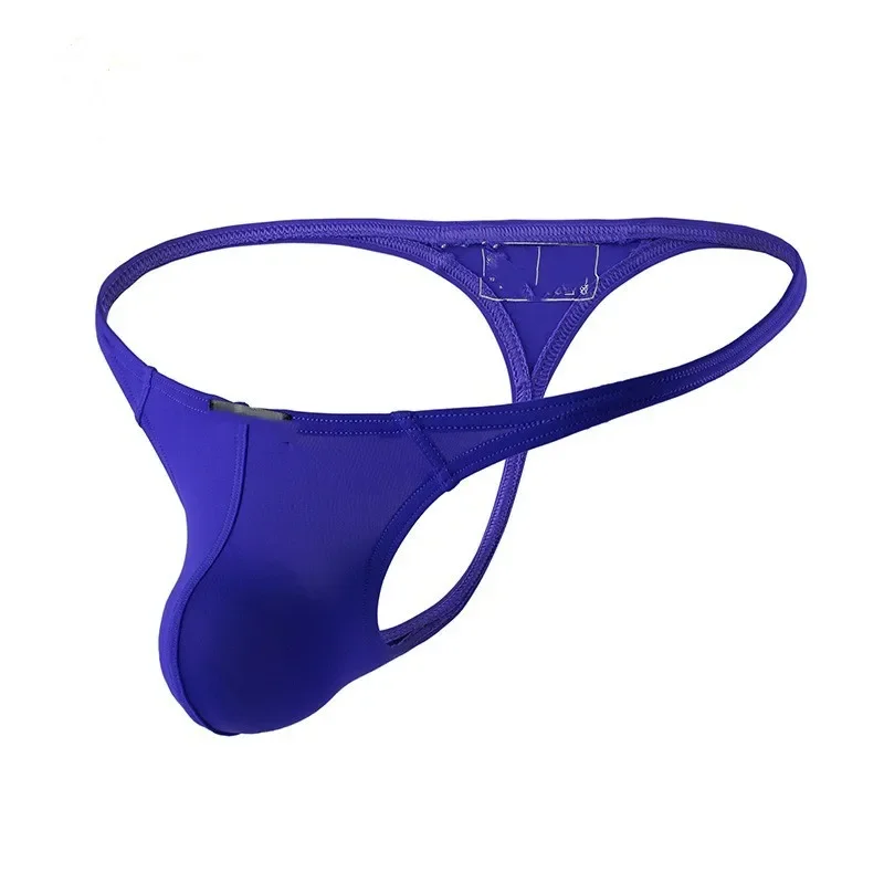 Tangas sexy para homens, roupa interior sedosa, baixo crescimento, cuecas sólidas, penis hipster, lingerie jockstrap, tangas respiráveis