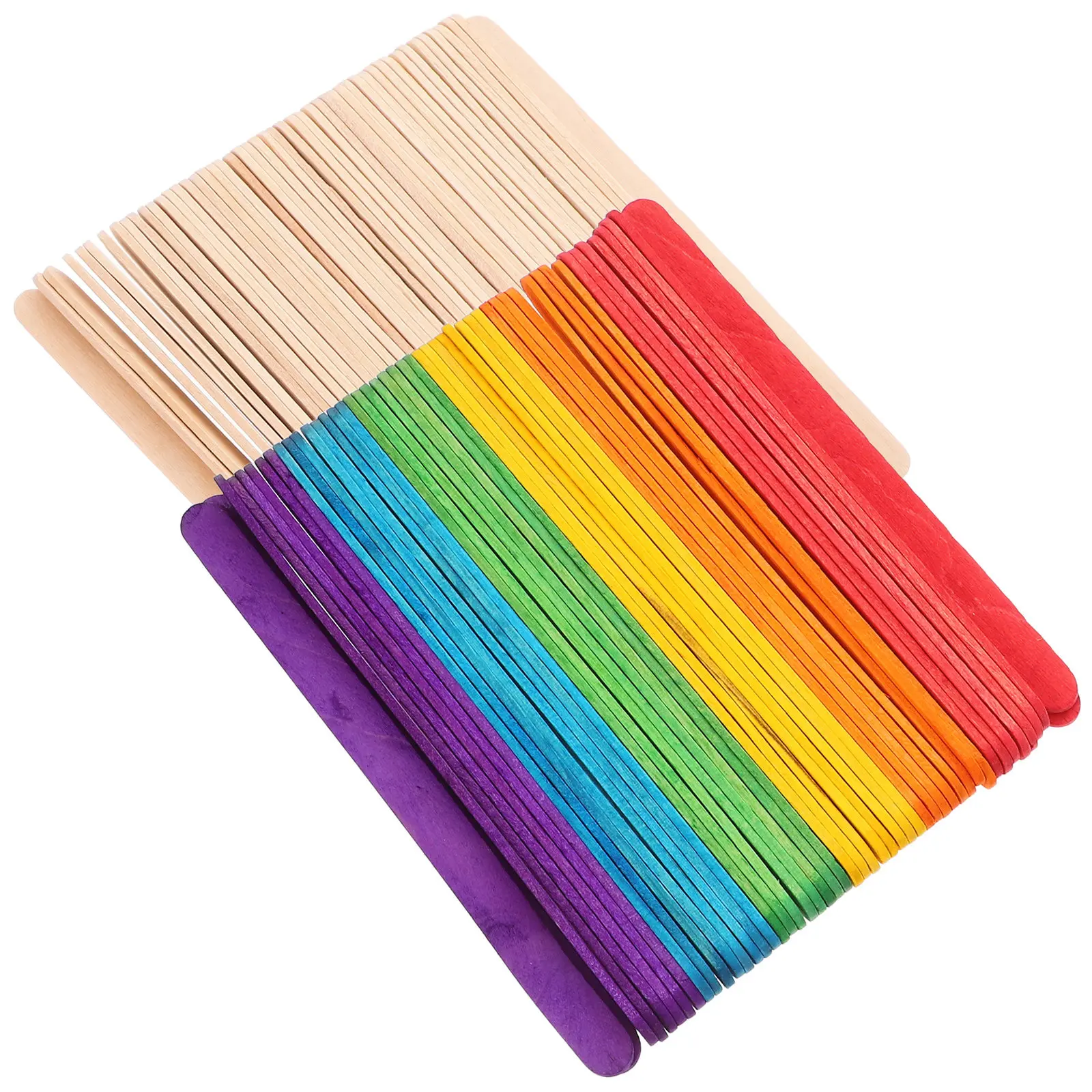 200Pcs Vibrant Colored Wood Ic - Art Craft Jumbo review and price