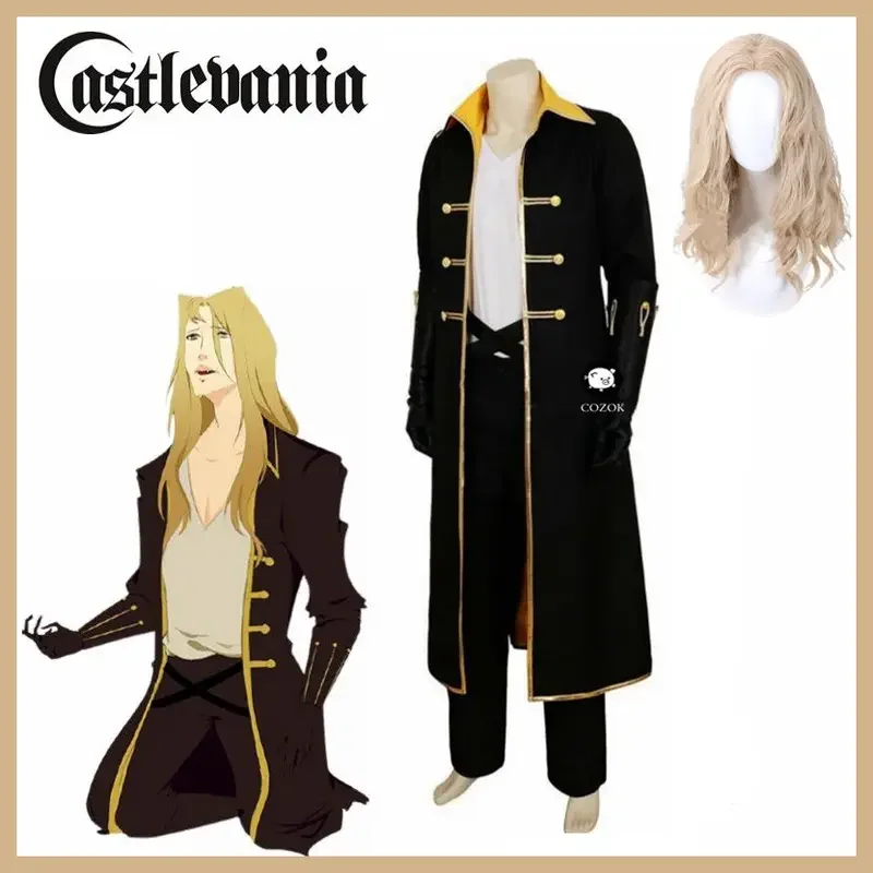 

Костюм для косплея Castlevania Alucard Sypha, аниме, любой размер