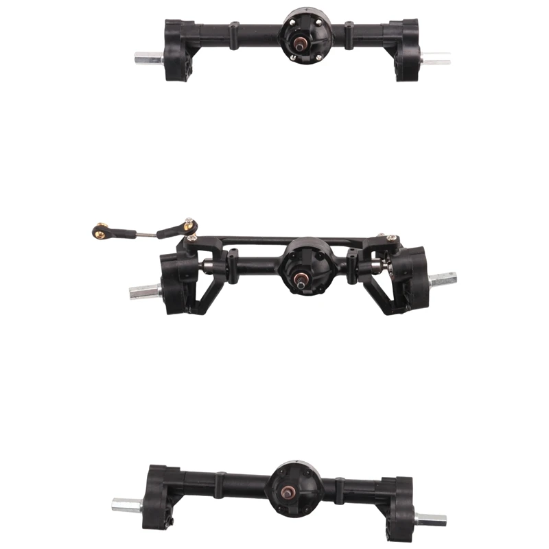 3Pcs Front Middle Rear Portal Axle Set For WPL B16 B36 6X6 6WD 1/16 RC Car Upgrade Replacement Spare Parts Accessories