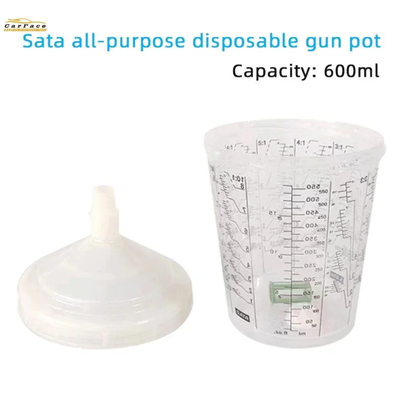 

Suitable For Sata Disposable No-wash Gun Pot 600ml General Purpose Car Paint Gun Accessories Paint Cup